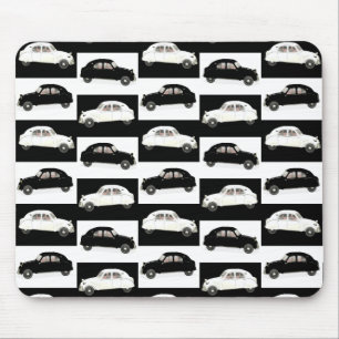 Citroen 2CV Black White Mouse Mat