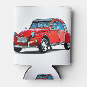 Citroen 2CV Cartoon Can Cooler