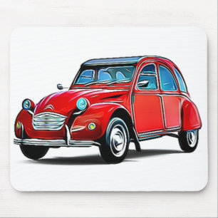 Citroen 2CV Cartoon Mouse Mat