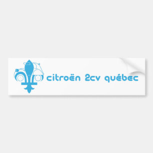 Citroen 2cv Quebec sticker