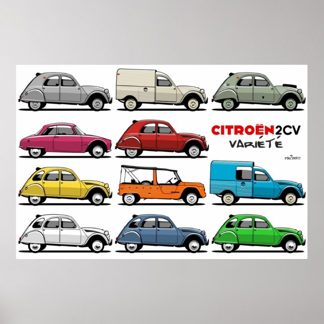 Citroën 2CV variety Poster (Front)