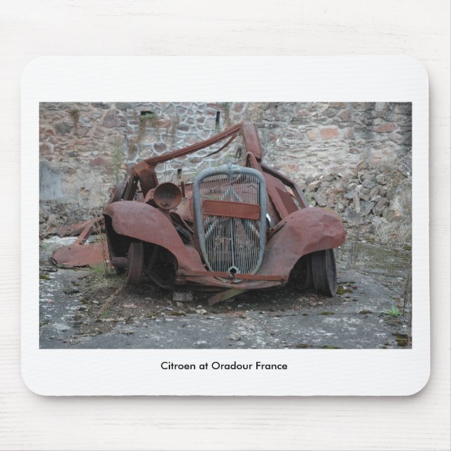 Citroen at Oradour France Mouse Mat (Front)