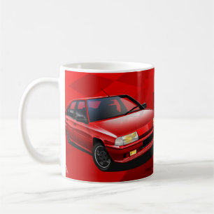 Citroen BX GTI 16V Illustrated Mug