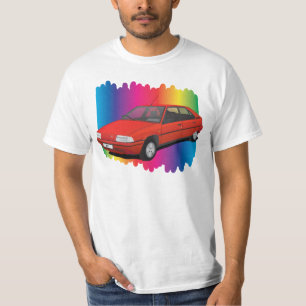 Citroën BX red with spectrum background T-Shirt