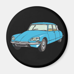 Citroen DS 19 blue Magnet