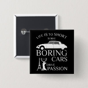 Citroen DS 19 Drive Passion 15 Cm Square Badge
