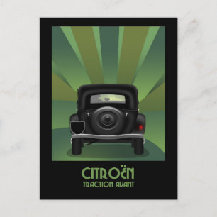 Citroen Traction Avant Postcard