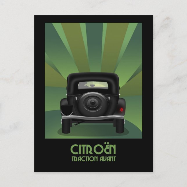 Citroen Traction Avant Postcard (Front)