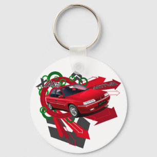Citroen Xantia Activa Illustrated Key ring