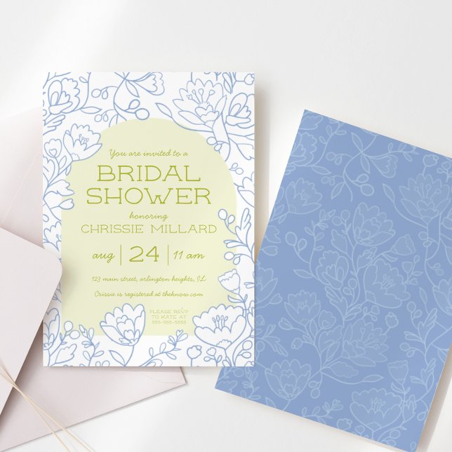 Citron Bloom Bridal Shower Invitation (Creator Uploaded)