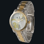 Citron Mist Watch<br><div class="desc">Citron Mist III by June Erica Vess. Features shades of yellow and grey to create an abstract design.</div>