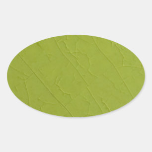 Citron stone cracks oval sticker
