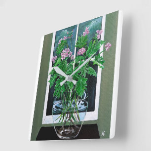 Citronella Dreams Painting by Alfred Fox Squar Square Wall Clock
