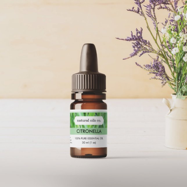 Citronella Essential Oils Fragrance Bottle Label (Creator Uploaded)