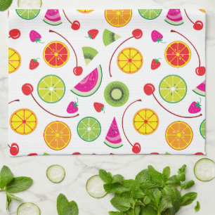 Citrus and Berries Tea Towel