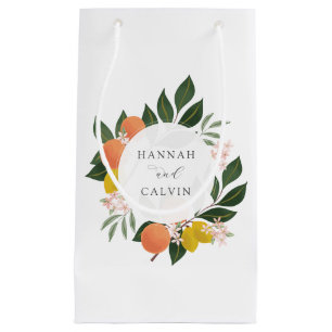 Citrus and Greenery Wedding Small Gift Bag