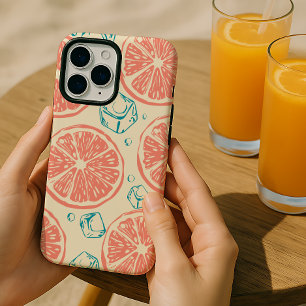 Citrus and Ice Pattern  iPhone 16 Pro Max Case