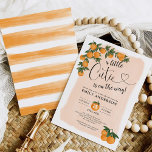 Citrus Baby Shower Botanical Orange Little Cutie Invitation<br><div class="desc">A little cutie is on the way! Celebrate the upcoming arrival of your sweet baby boy / girl with this gender neutral citrus-themed baby shower invitation. The design features beautiful hand-painted tangerine and greenery adorned with whimsical script lettering.</div>