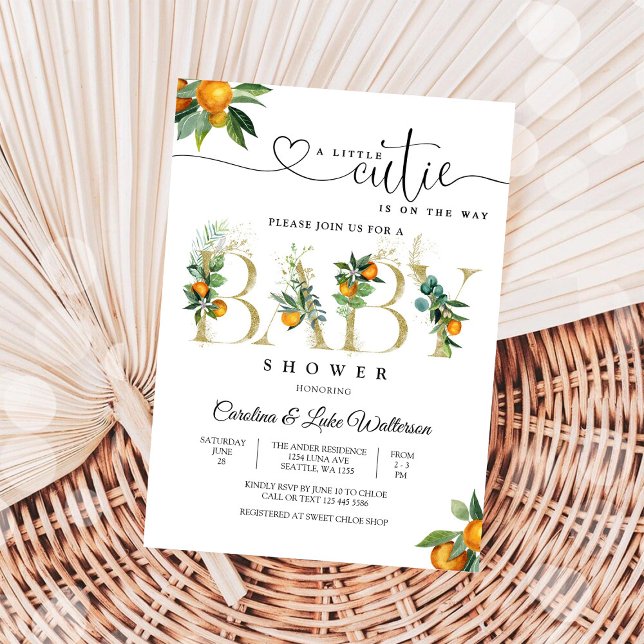 Citrus Baby Shower Invitation (Creator Uploaded)