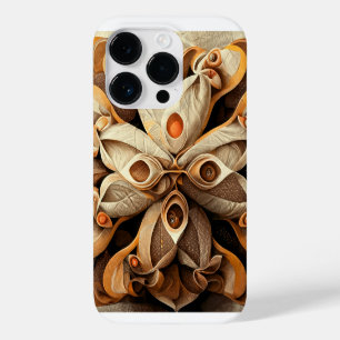 Citrus Beige Brown Ornamental Plaid Decor Pattern Case-Mate iPhone 14 Pro Case