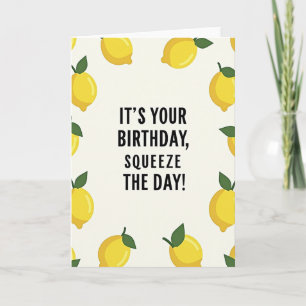 Citrus Birthday Squeeze Card