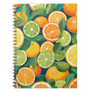 Citrus Bliss Notebook – Vibrant Lemon, Lime, and O