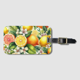 Citrus Bloom Luggage Tag