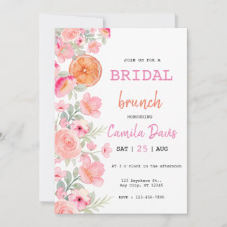 Citrus Bridal Brunch Invitation