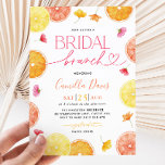 Citrus Bridal Brunch Lemon Bright Bridal Shower Invitation<br><div class="desc">Bridal Brunch | A bright lemon citrus Mediterranean Bridal Shower invitation. A fun bright colourful design for your citrus themed Bridal Shower.</div>