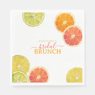 Citrus Bridal Brunch Lemon Orange Bridal Shower Napkin