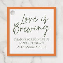 Citrus Bridal Shower Favour Tags