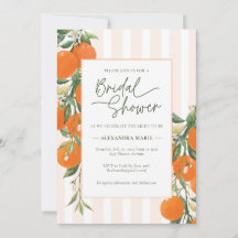 Citrus Bridal Shower Invitation