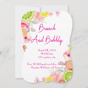 CITRUS BRIDAL SHOWER INVITATION