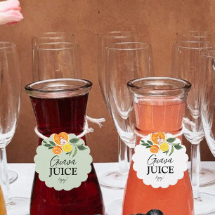  Citrus Bridal Shower Mimosa Bar Juice Labels 