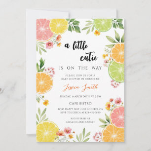 Citrus Bright Gender Neutral Baby Shower Invitation