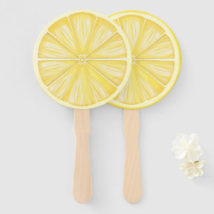 Citrus Bright Lemon Positano Amalfi Hand Fan