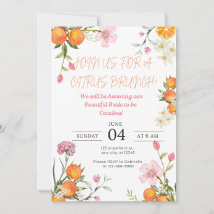 Citrus Brunch Bridal Shower Invite
