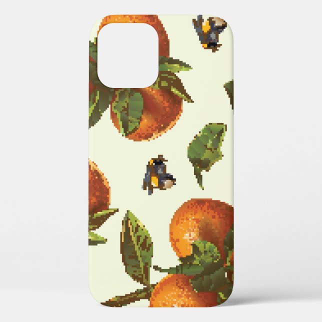 Citrus & Bumblebee: Vintage Seamless Case-Mate iPhone Case (Back)