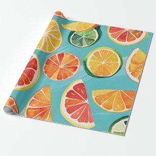 Citrus Burst Wrapping Paper