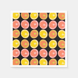 Citrus Candy Lemon Fruit Pattern     Napkin