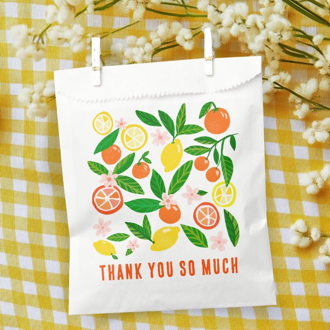 Citrus Celebration Custom BABY SHOWER Thank You Favour Bags (Citrus Celebration Custom BABY SHOWER Thank You Favor Bag
)