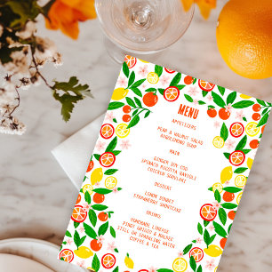 Citrus Celebration CUSTOM Bold Summer LEMON LIME Menu