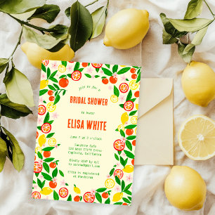 Citrus Celebration CUSTOM Summer BRIDAL SHOWER Invitation