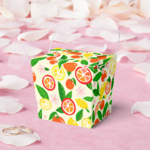 Citrus Celebration Lemons Oranges Bridal Shower Favour Box