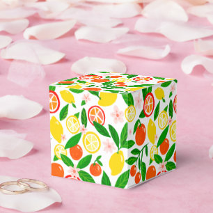 Citrus Celebration Lemons Oranges Bridal Shower Favour Box