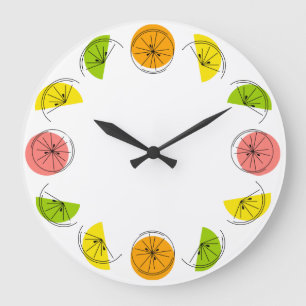 Citrus clock round