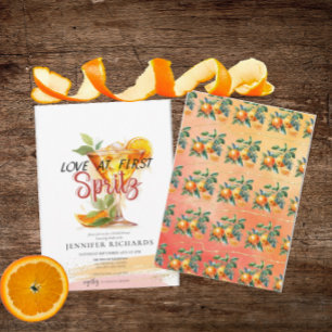 Citrus Cocktail Bridal Shower Invitation