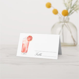 Citrus Cocktail - wedding place cards