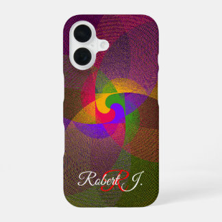 Citrus Color Blend Geometric iPhone 16 Case