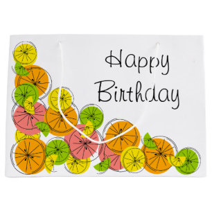 Citrus Corner Happy Birthday gift bag large
